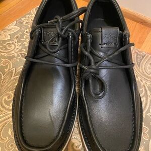 Coach Black Leather Men's Oxfords